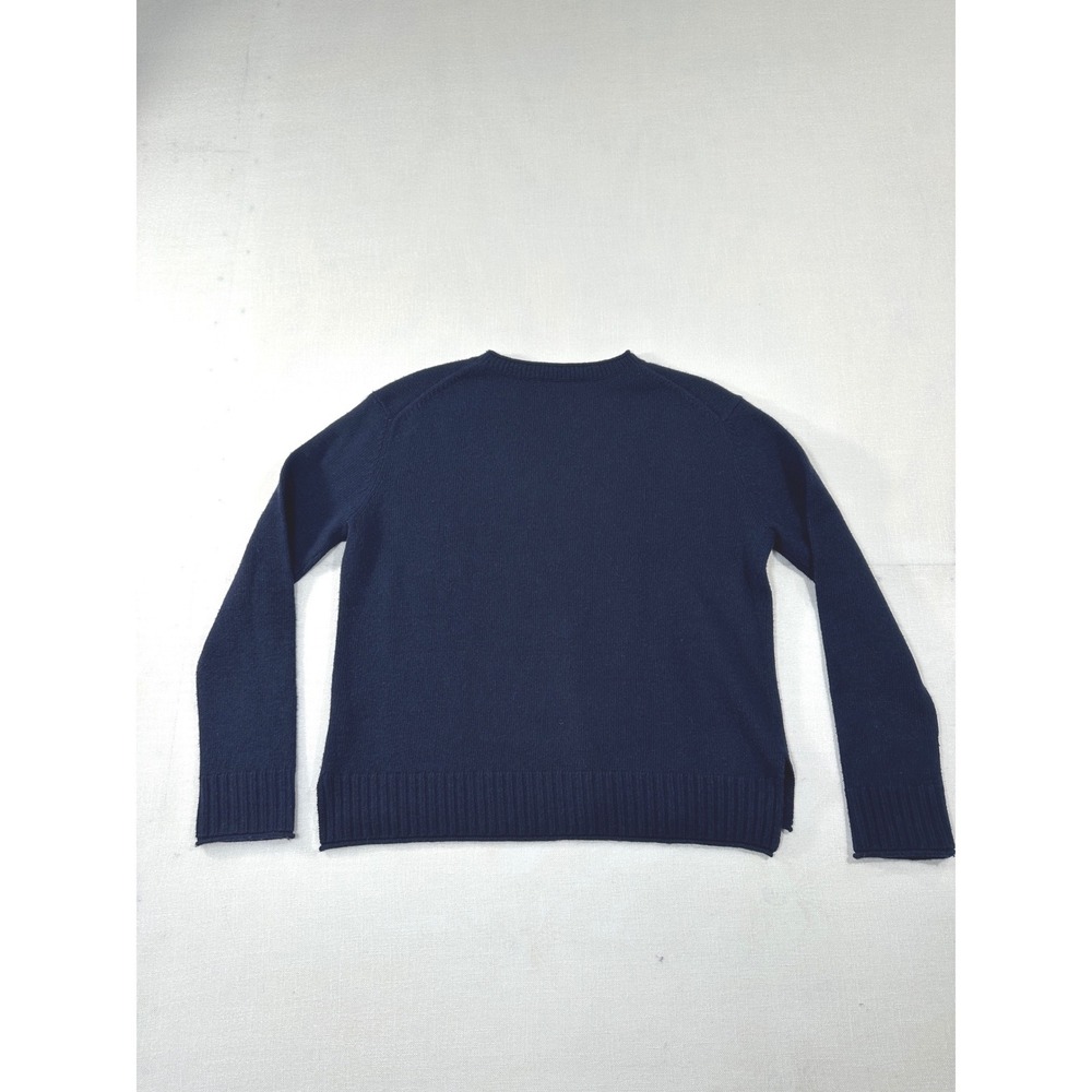 Jenni‎ Kayne Navy Blue Wool Cashmere Blend Crewneck Sweater XS - Picture 3 of 9